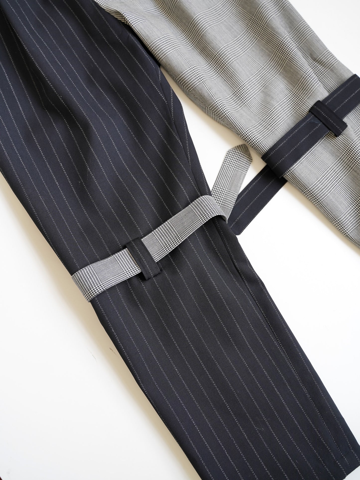 el conductorH CRAZY PATTERN WOOL BONDAGE TROUSERS