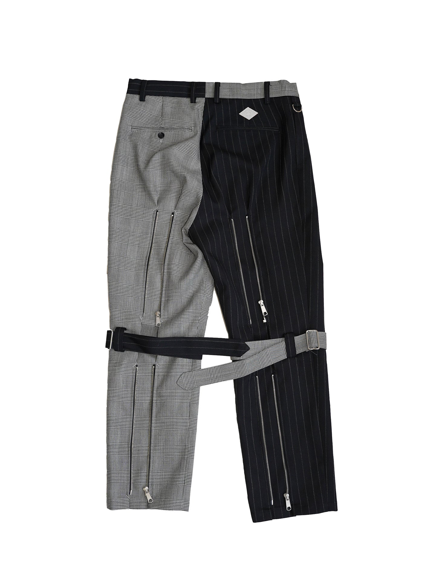 el conductorH CRAZY PATTERN WOOL BONDAGE TROUSERS