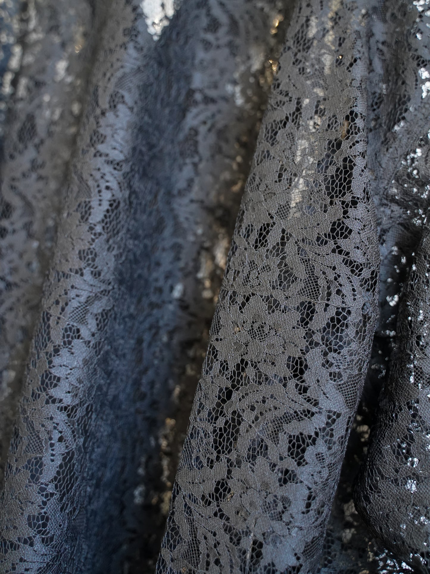 el conductorH FLOWER LACE OPEN COLLAR SHIRT