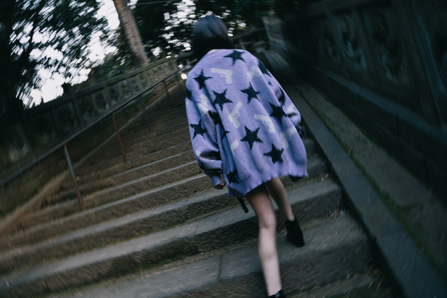 el conductorH MOHAIR CARDIGAN 'STARS'