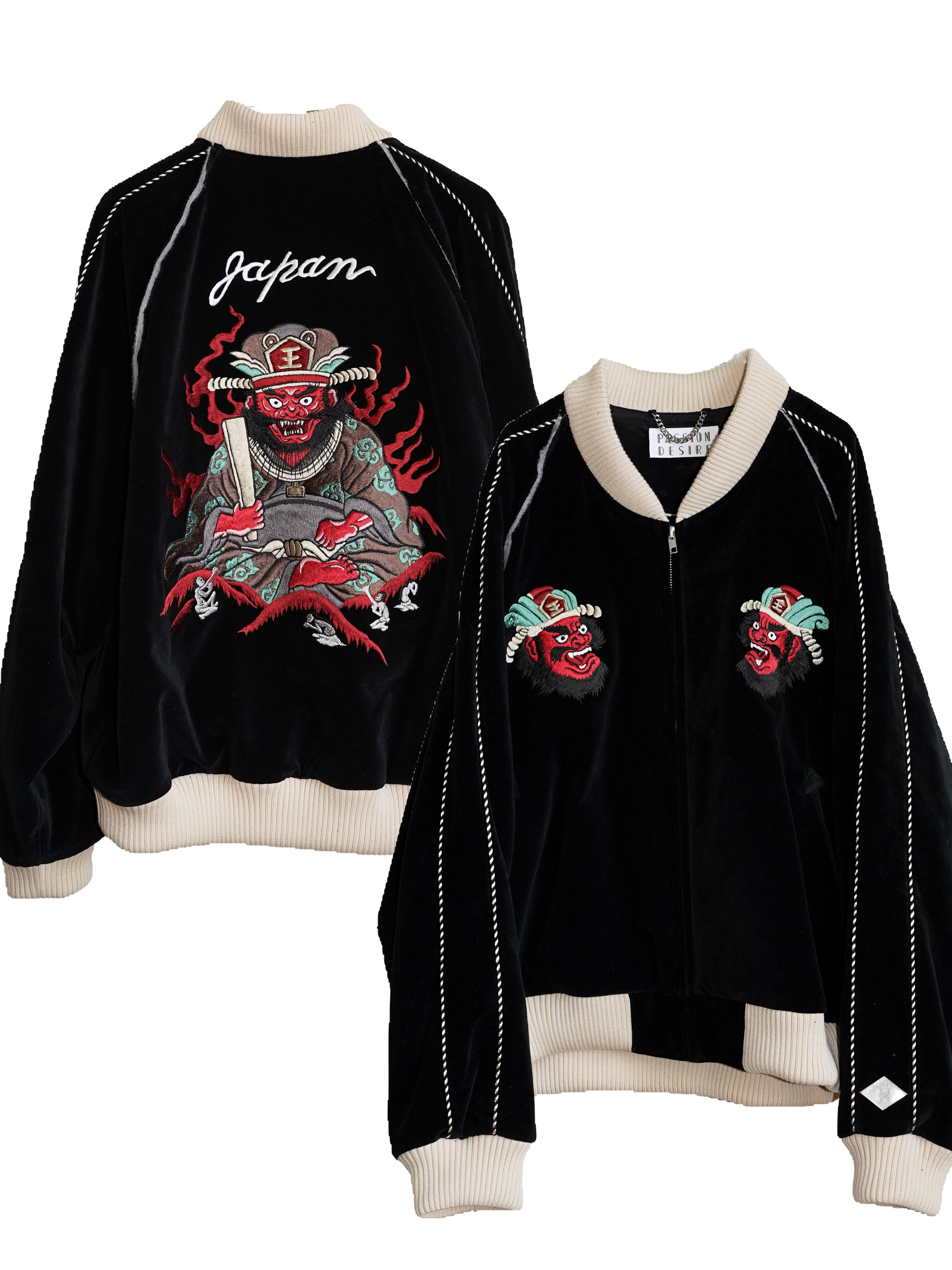 el conductorh スカジャン el conductorH VELVETEEN YAMA KING EMBROIDERED SOURVENIR JKT