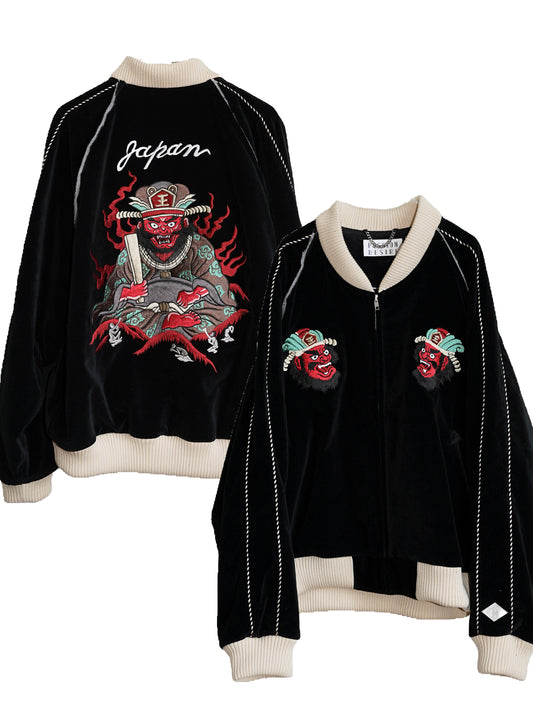 [残り1点] el conductorH VELVETEEN "YAMA KING" EMBROIDERED SOURVENIR JKT