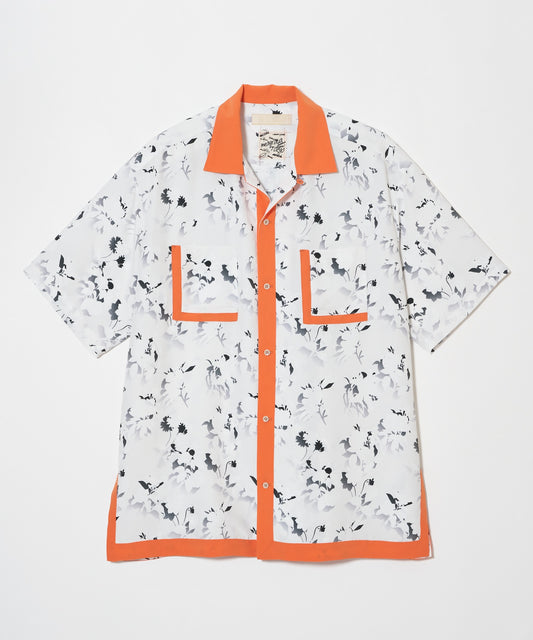 meagratia Floral pattern  S/S shirt