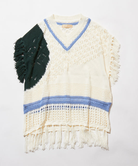 meagratia "SUNRISE SHADOWS" knit vest