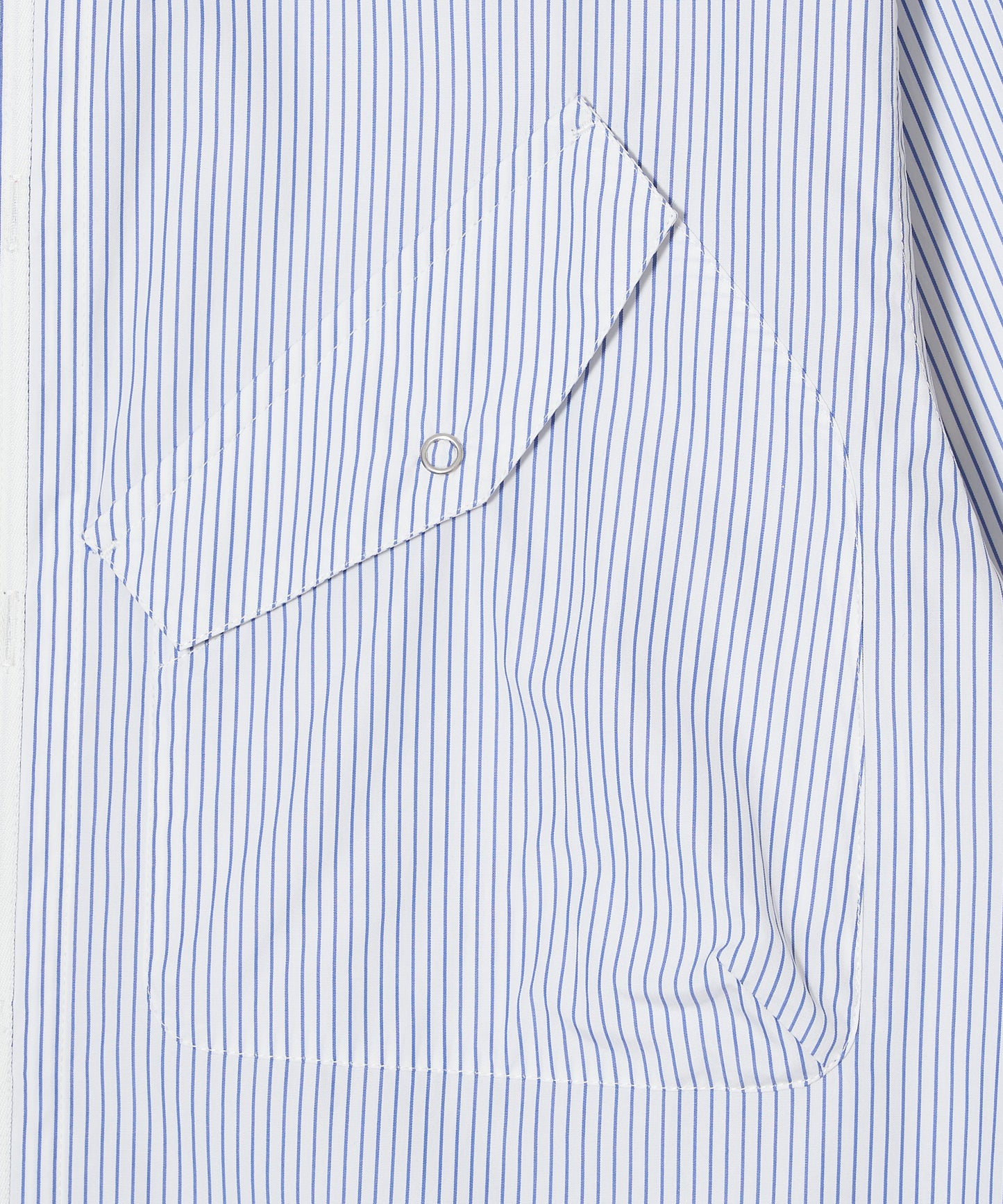 [残り1点]  meagratia×THOMAS MASON Stripe zip-up 2way shirt