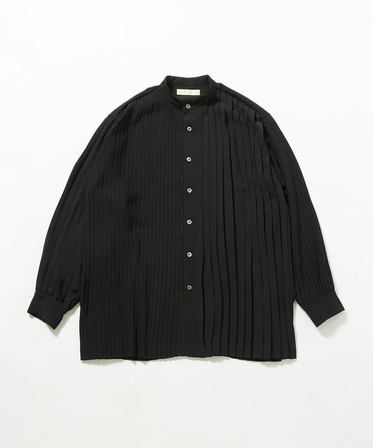 [残り1点]  meagratia Asymmetry pleats shirt