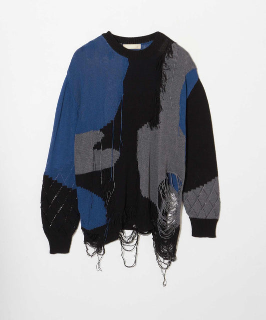 meagratia Frayed knit P/O