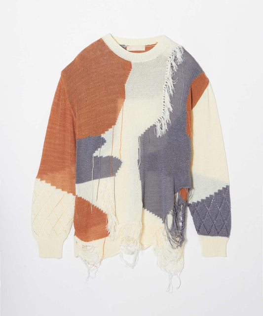 meagratia Frayed knit P/O