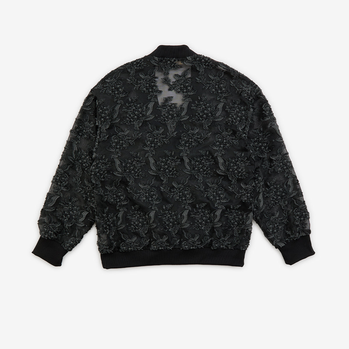 meagratia Mesh jaquard cardigan