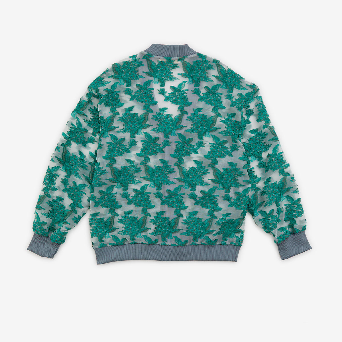 meagratia Mesh jaquard cardigan