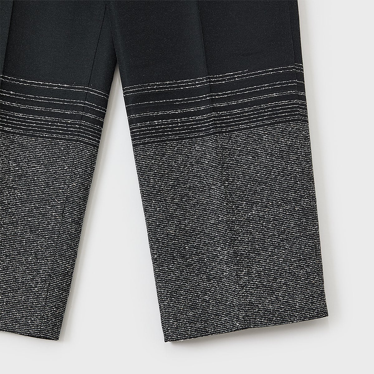 meagratia Gradation jacquard trousers blk