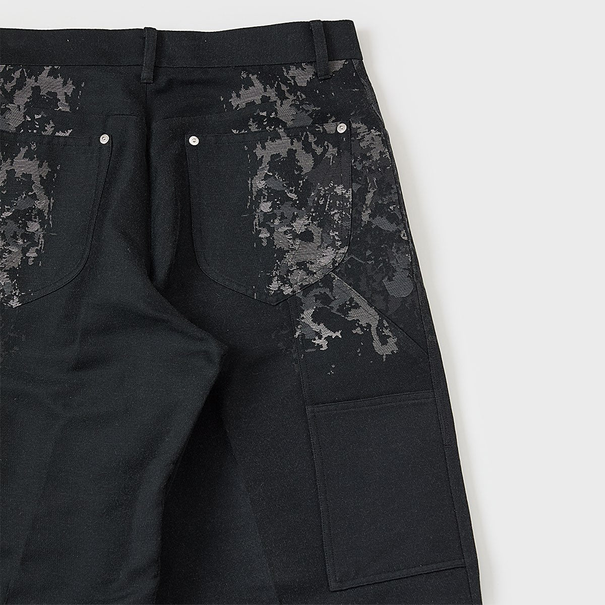 meagratia Gradation jacquard trousers blk