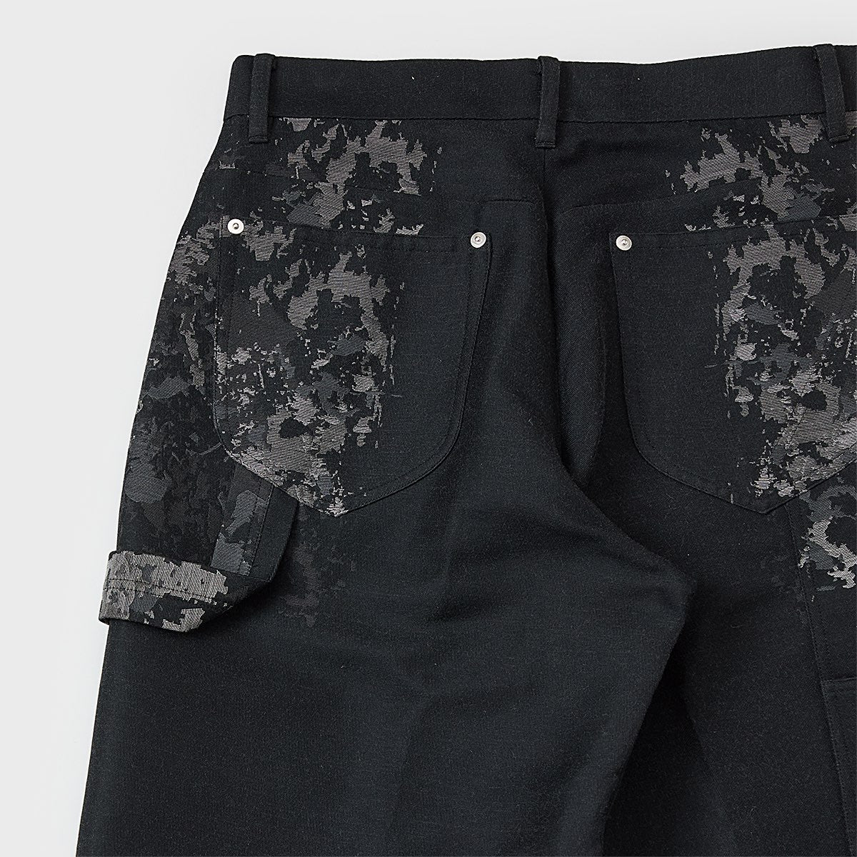 meagratia Gradation jacquard trousers blk