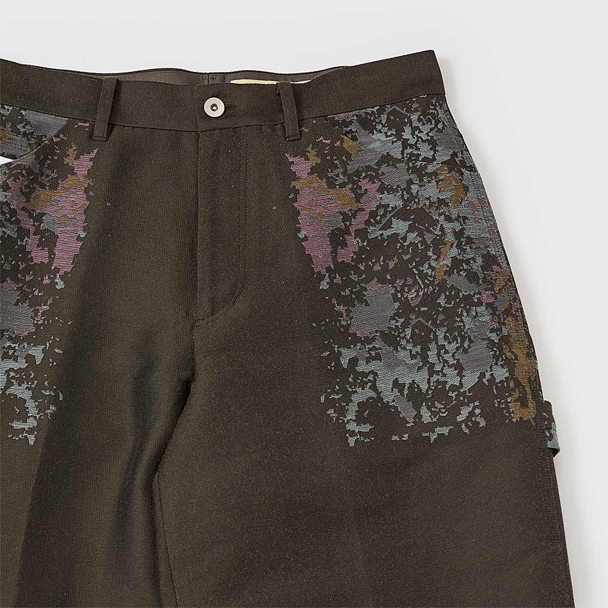 meagratia Gradation jacquard trousers brw