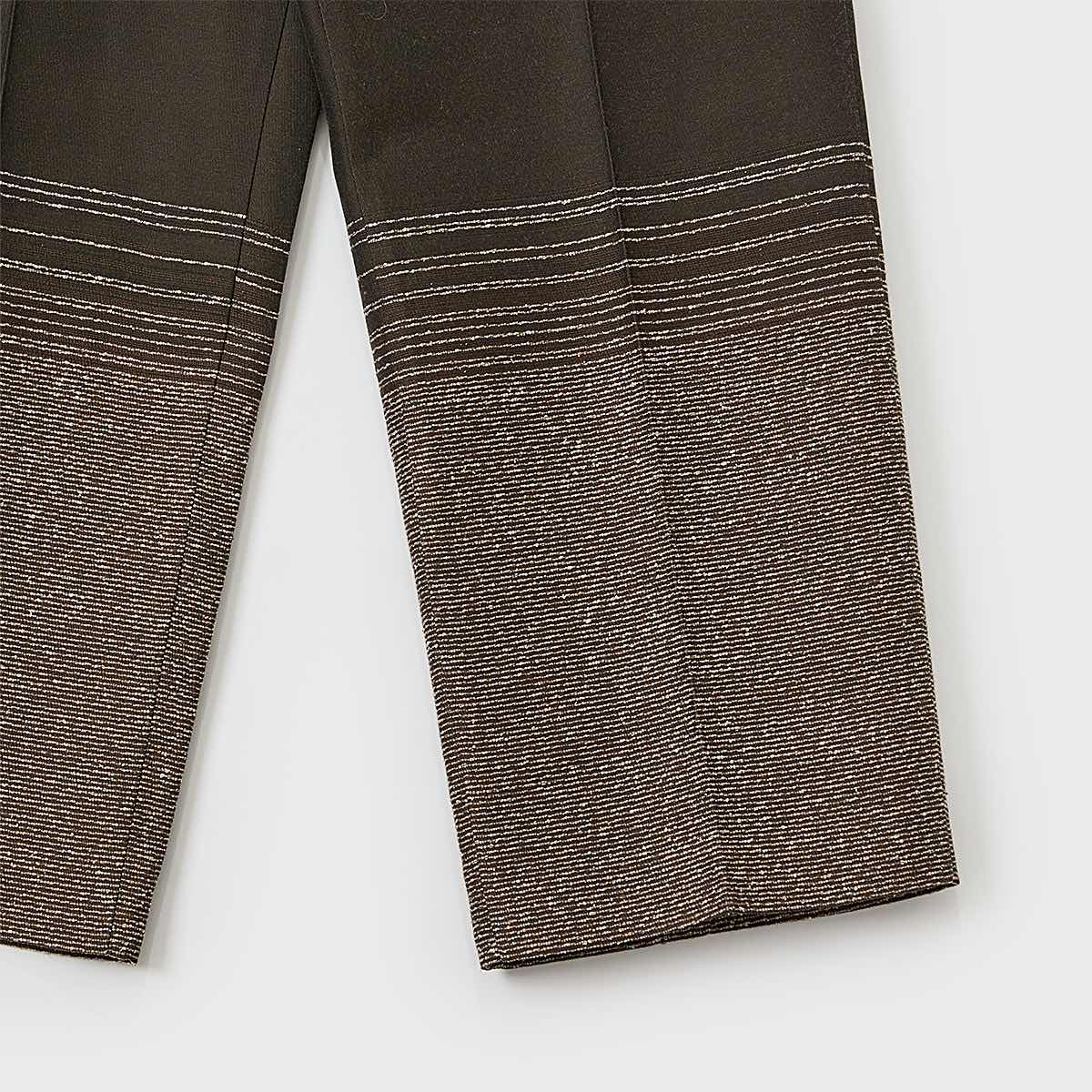 meagratia Gradation jacquard trousers brw