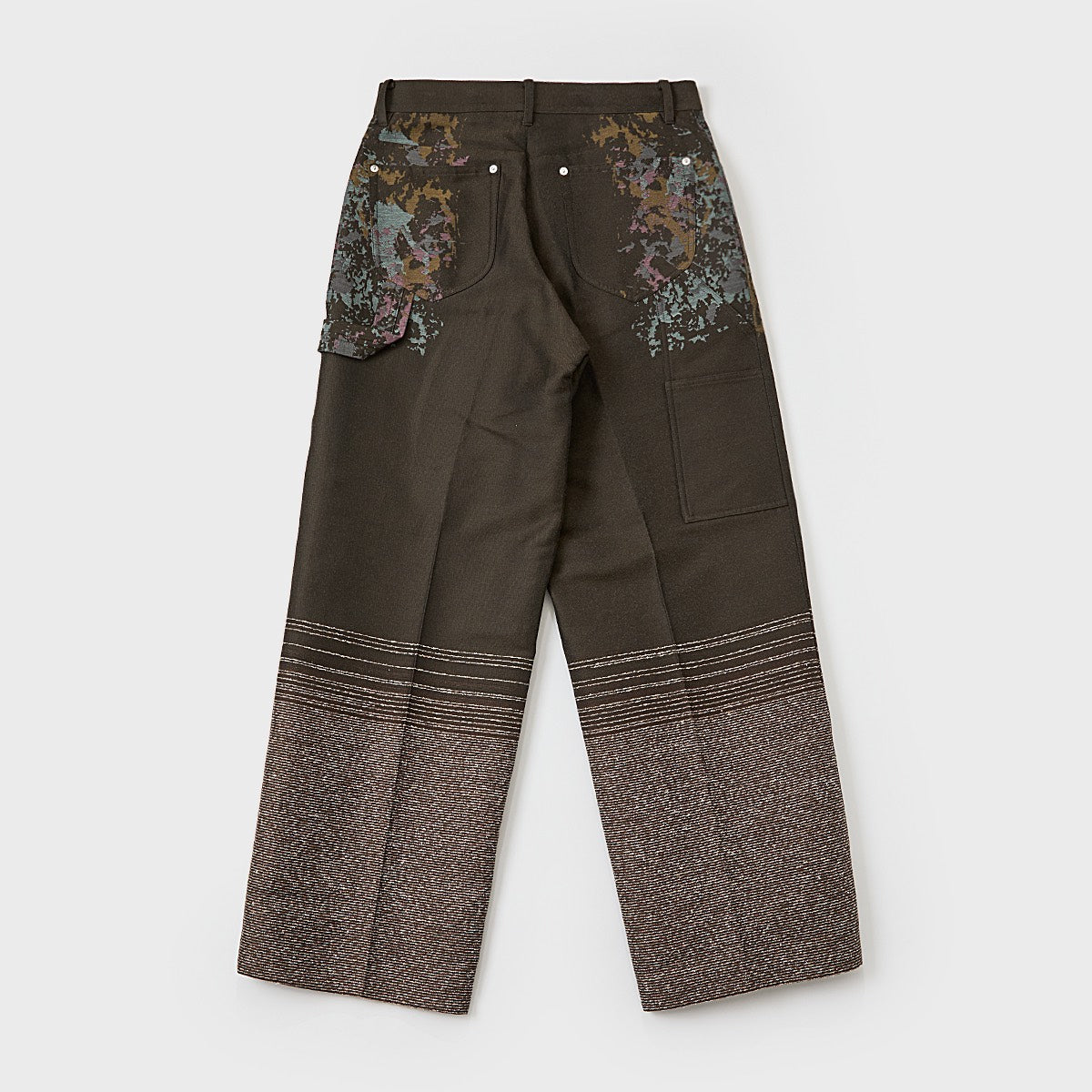 meagratia Gradation jacquard trousers brw