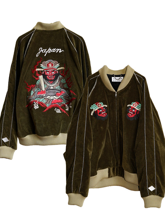 [残り1点] el conductorH VELVETEEN "YAMA KING" EMBROIDERED SOURVENIR JKT