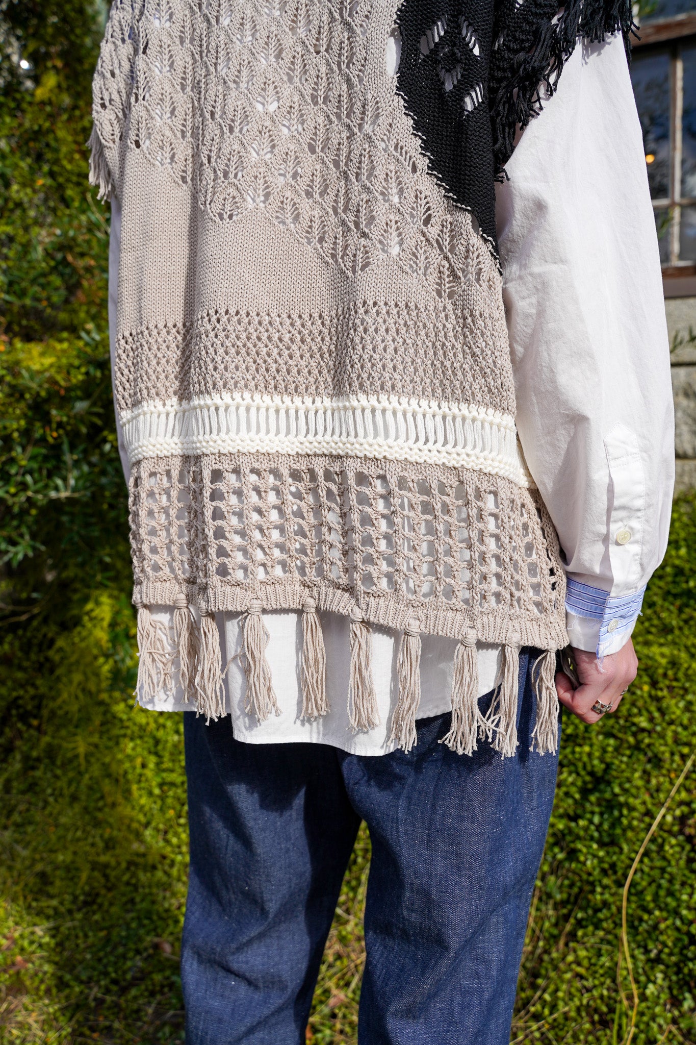 meagratia "SUNRISE SHADOWS" knit vest