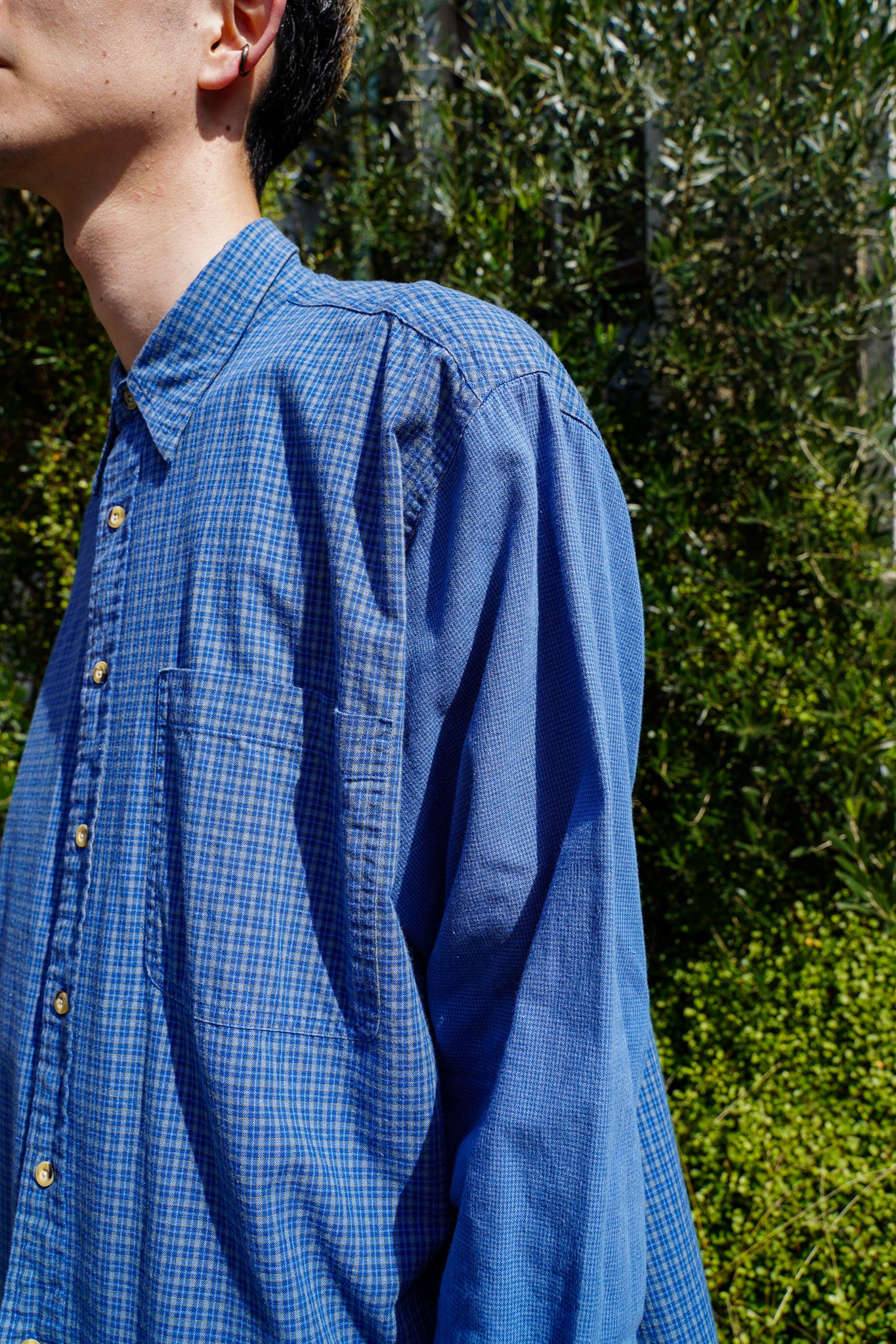 1980s~ Vintage "Dior" Switched Check Shirts