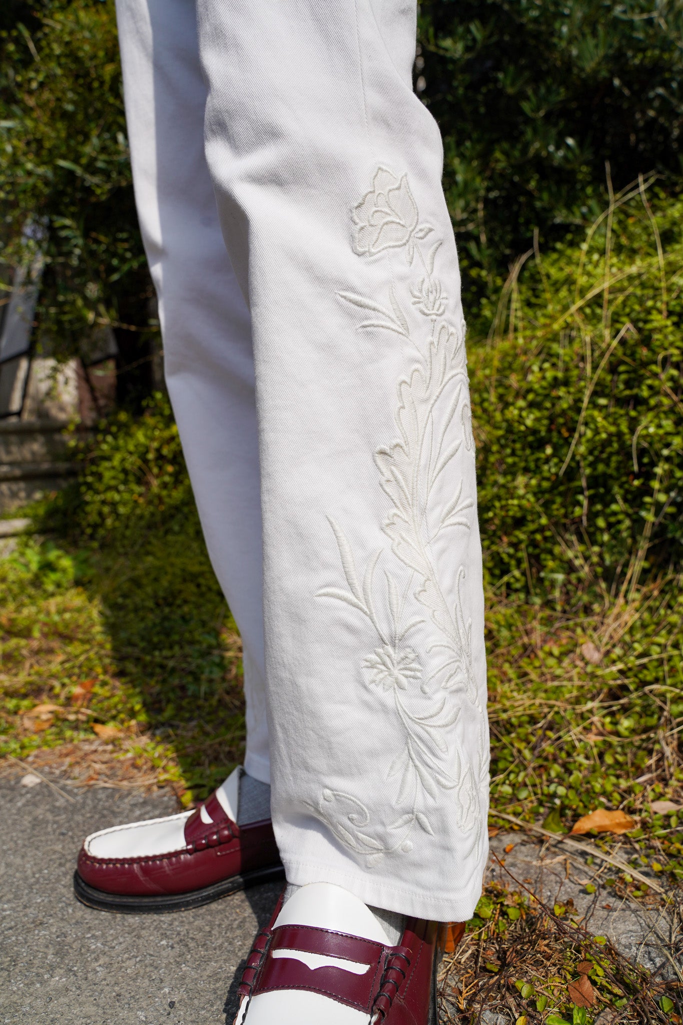 1990s~ Vintage "Ralph Lauren" Embroidery Flare Pants