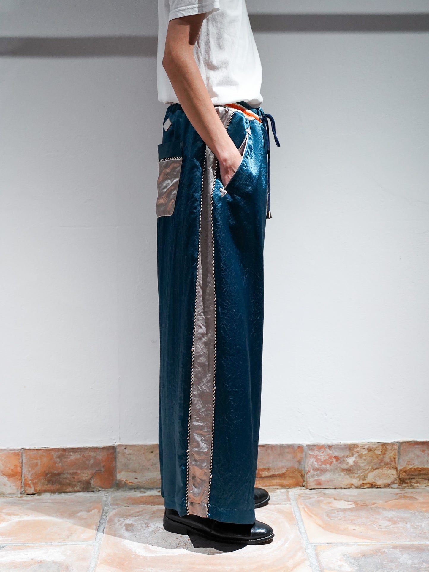 [残り1点]el conductorH SATIN SOUVENIR TROUSERS