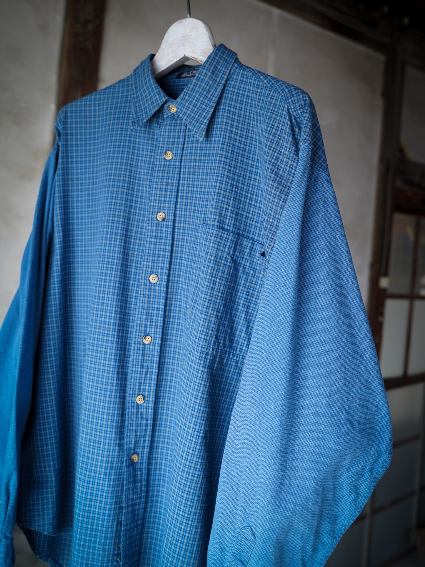 1980s~ Vintage "Dior" Switched Check Shirts