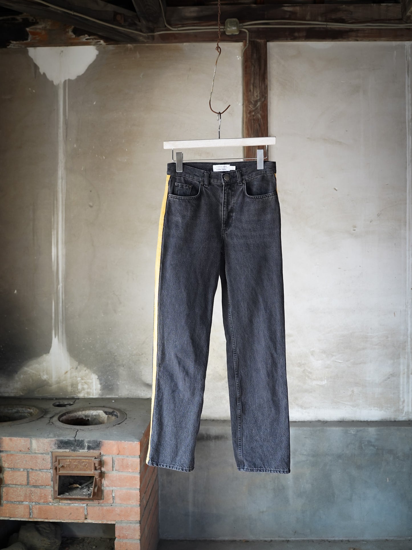 "Euro Vintage" Side Line Denim Pants