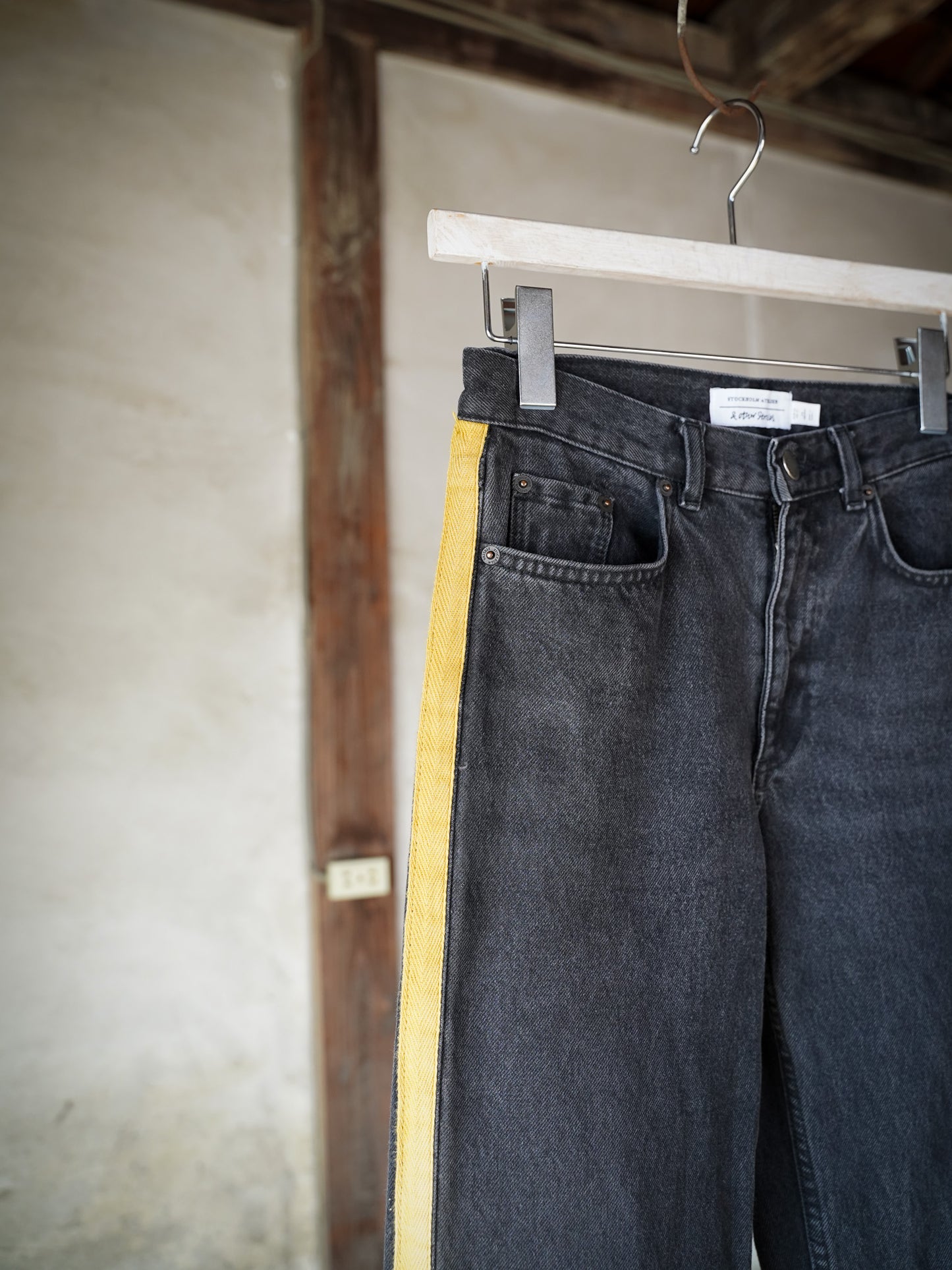 "Euro Vintage" Side Line Denim Pants