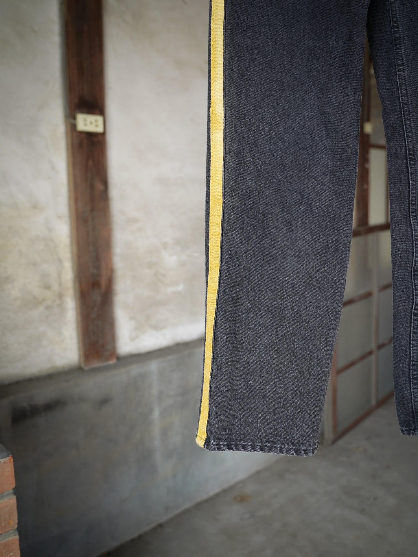 "Euro Vintage" Side Line Denim Pants