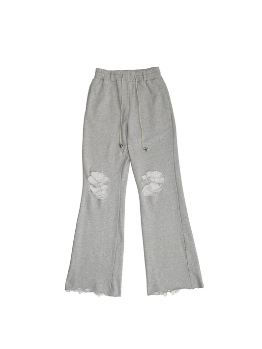 el conductorH DISTRESSED COTTON JERSEY TROUSERS