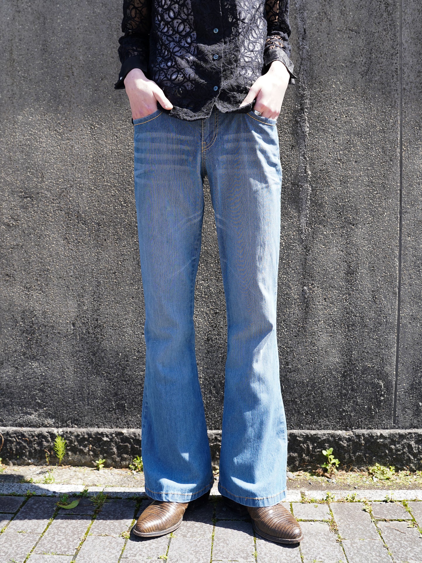 Y2K Flare Denim Pants