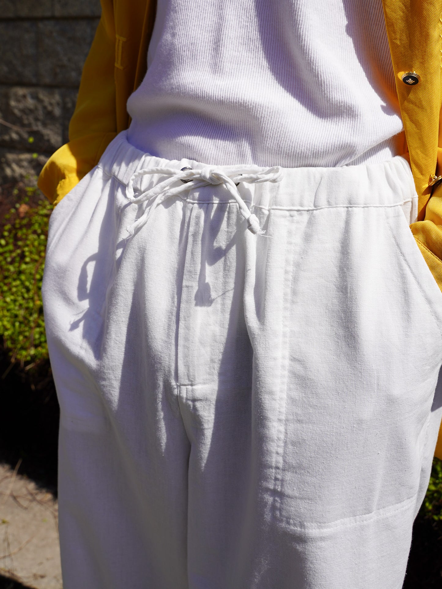 Euro Vintage Linen Easy Pants