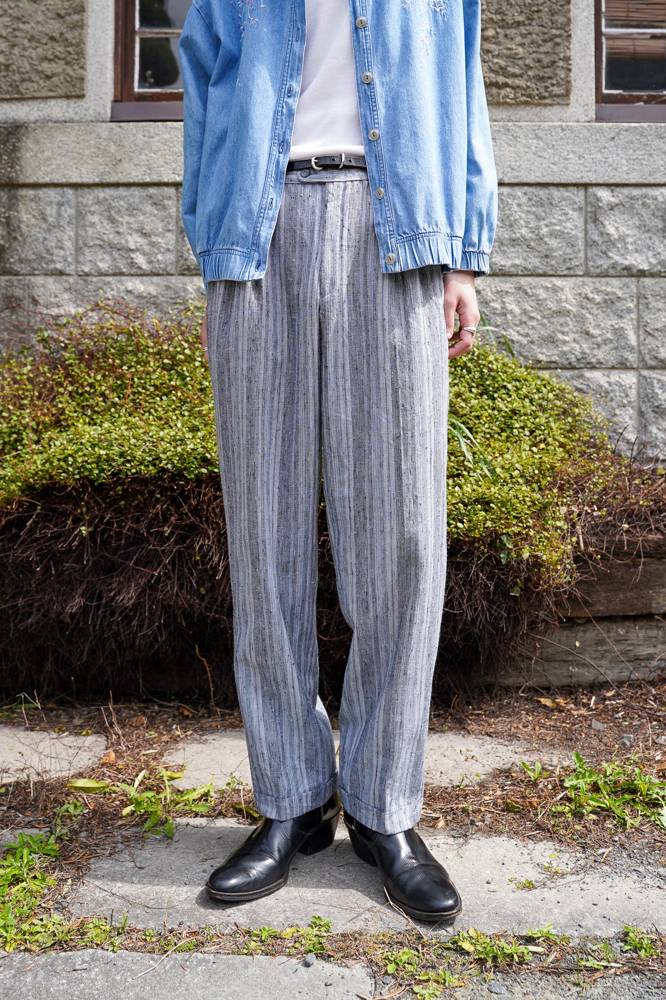 70s~ Euro Vintage Rayon Slacks