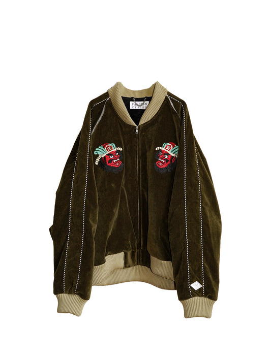 el conductorH VELVETEEN "YAMA KING" EMBROIDERED SOURVENIR JKT