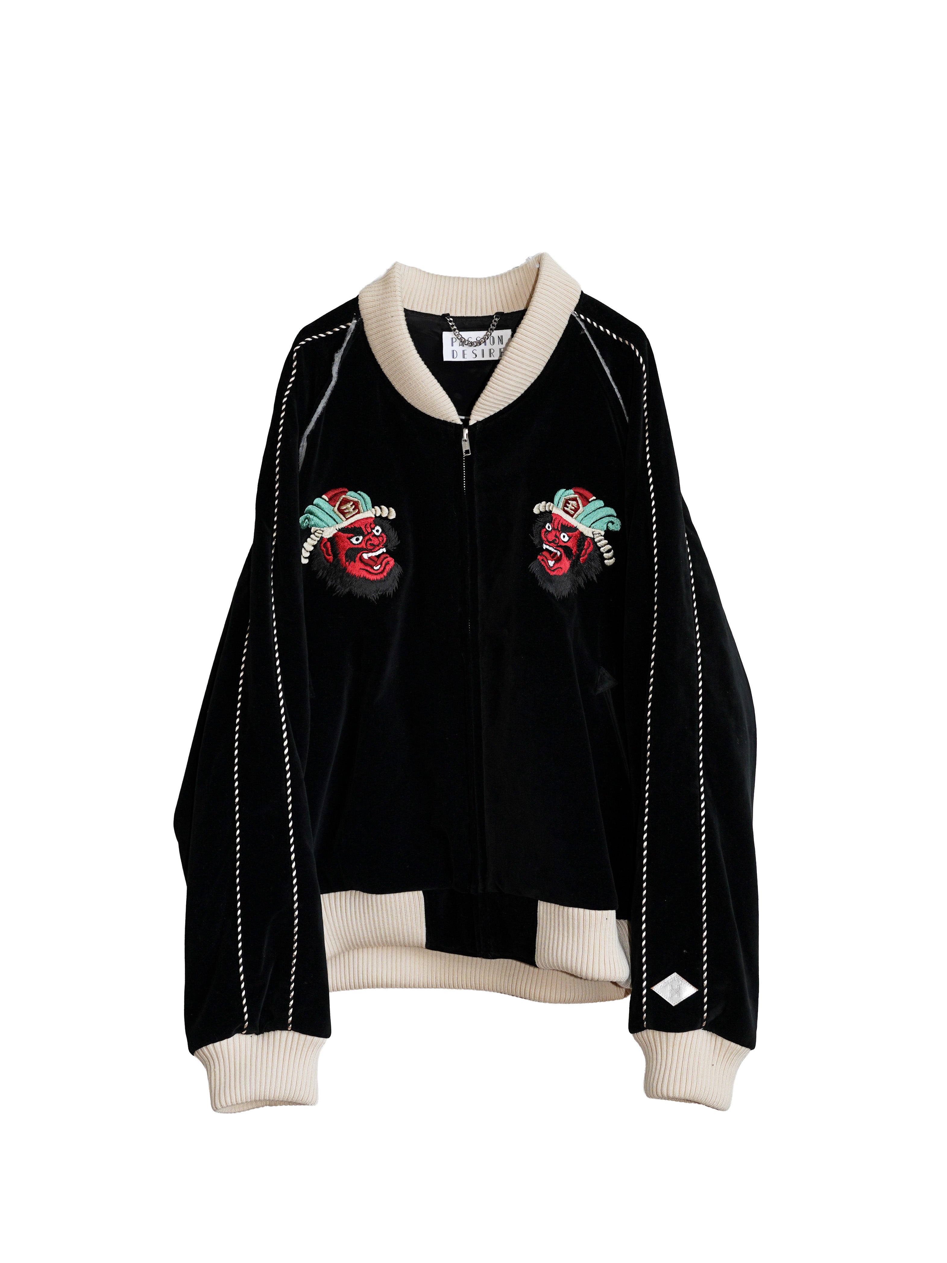 el conductorH VELVETEEN YAMA KING EMBROIDERED SOURVENIR JKT