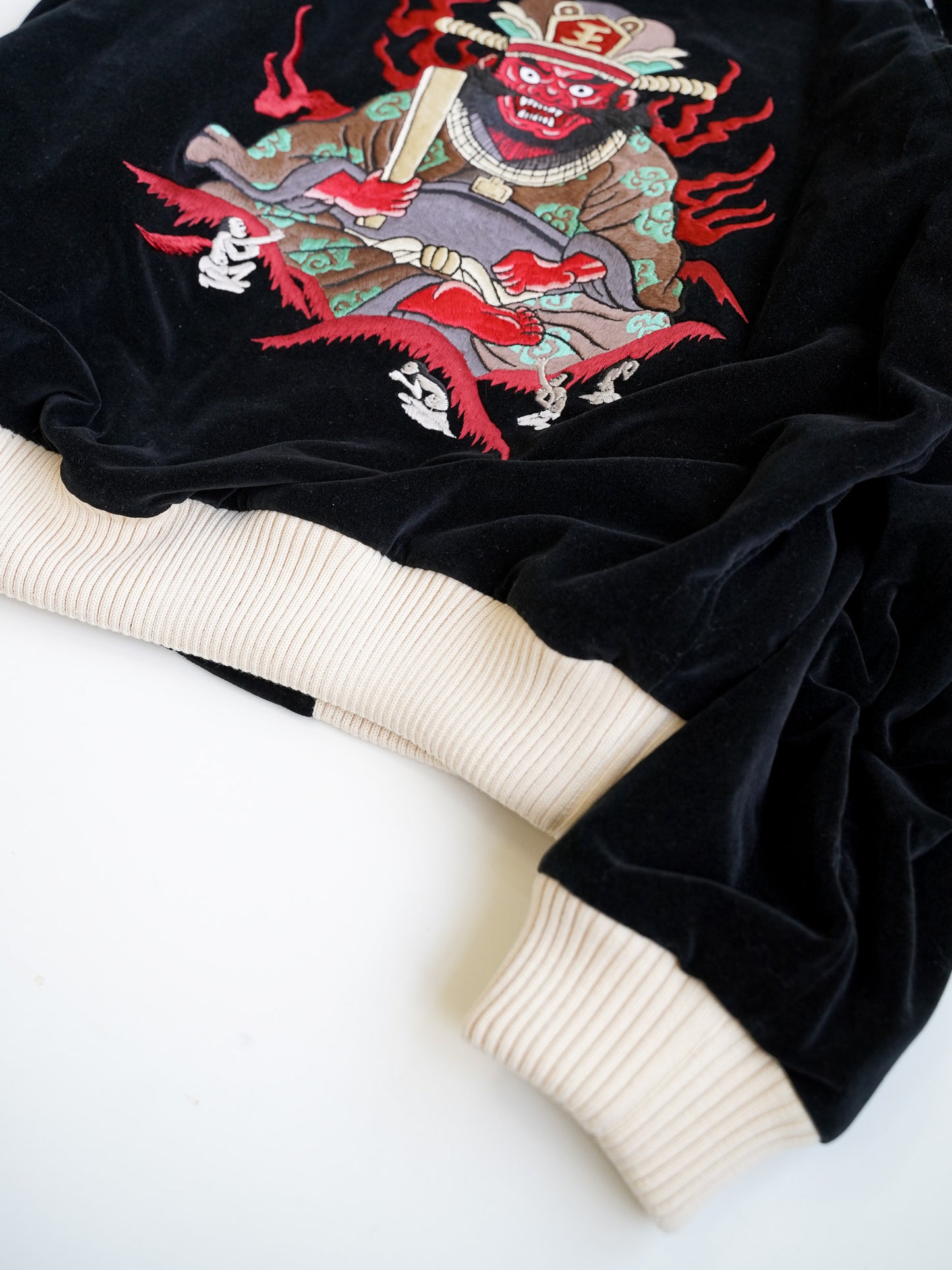 [残り1点] el conductorH VELVETEEN "YAMA KING" EMBROIDERED SOURVENIR JKT