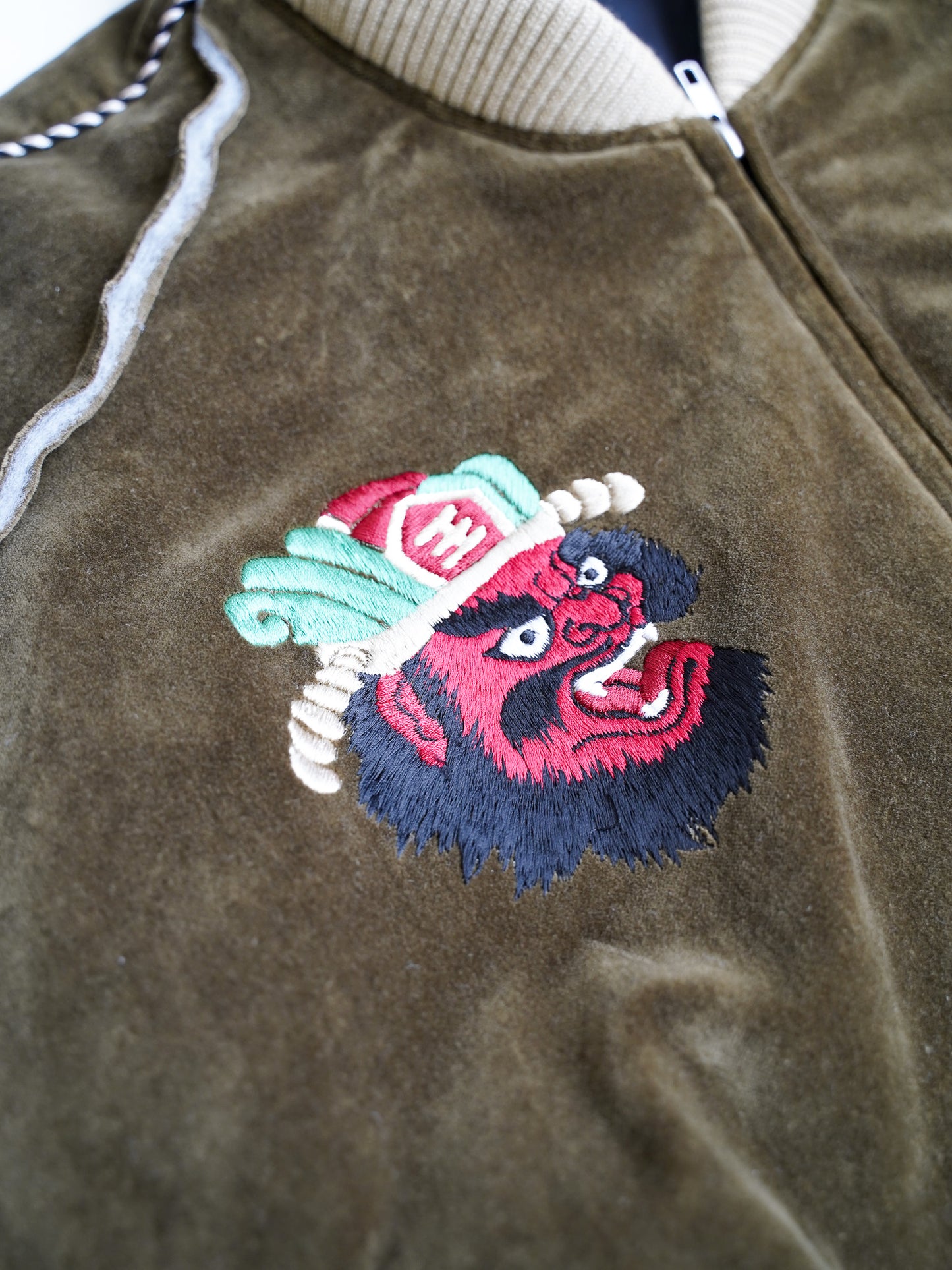 [残り1点] el conductorH VELVETEEN "YAMA KING" EMBROIDERED SOURVENIR JKT