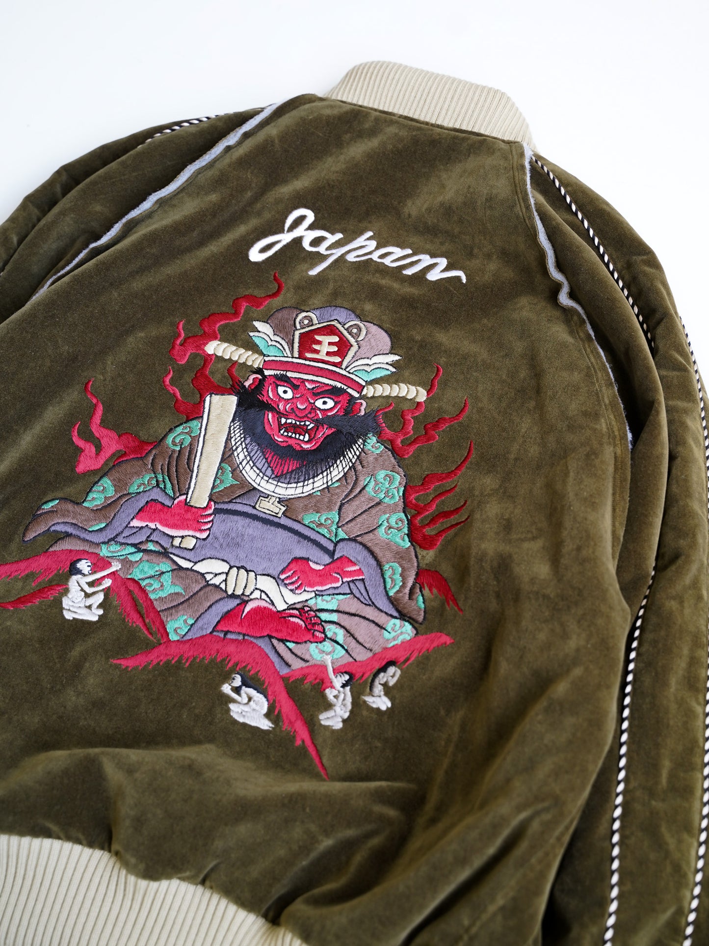 [残り1点] el conductorH VELVETEEN "YAMA KING" EMBROIDERED SOURVENIR JKT