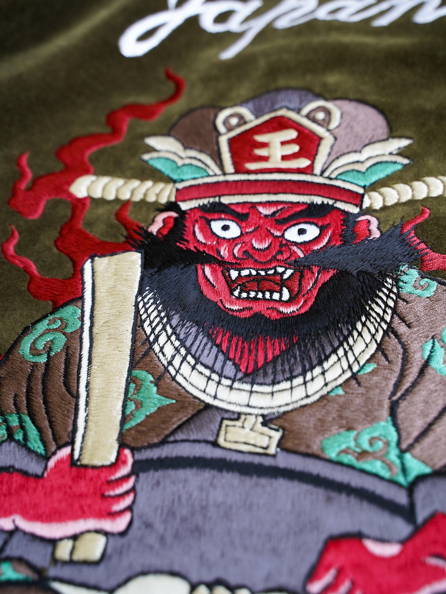 [残り1点] el conductorH VELVETEEN "YAMA KING" EMBROIDERED SOURVENIR JKT