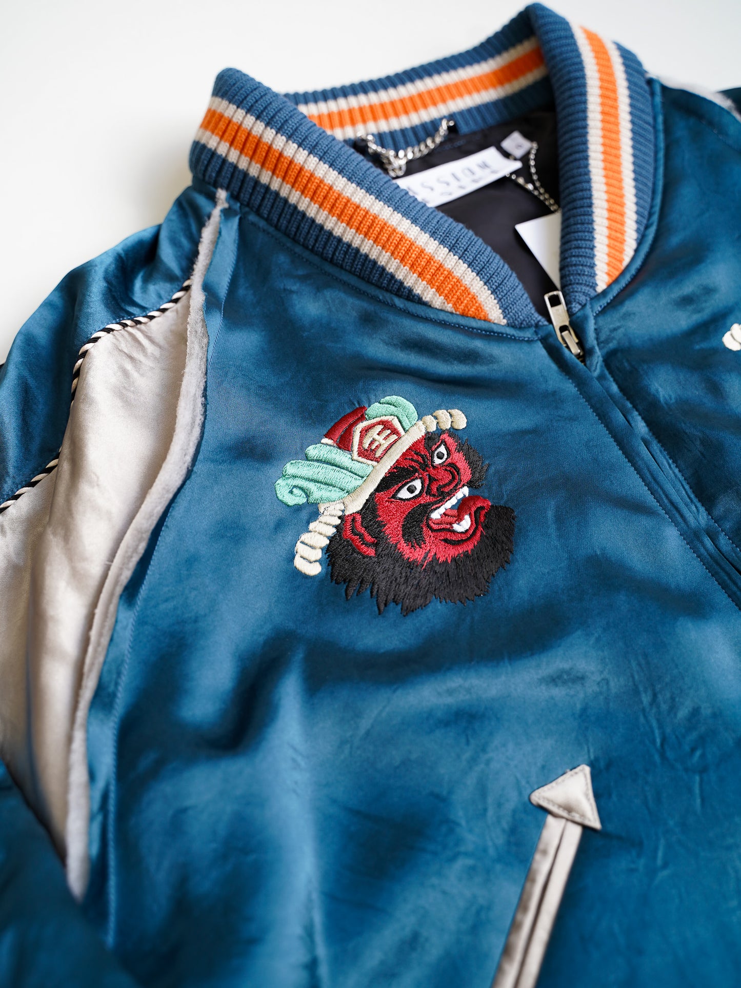 [残り1点] el conductorH CROPPED "YAMA KING" EMBROIDERED SOURVENIR JKT