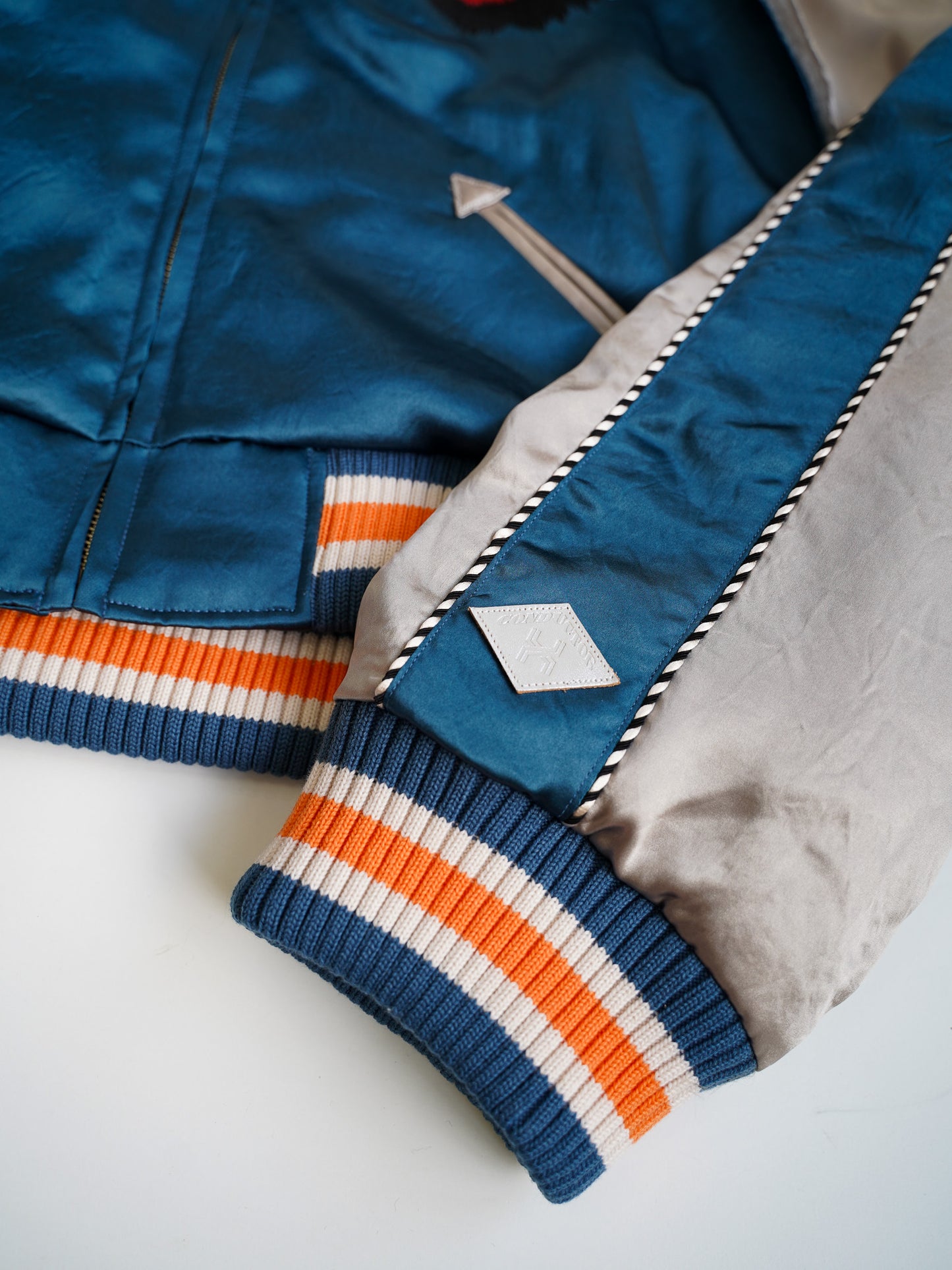 [残り1点] el conductorH CROPPED "YAMA KING" EMBROIDERED SOURVENIR JKT