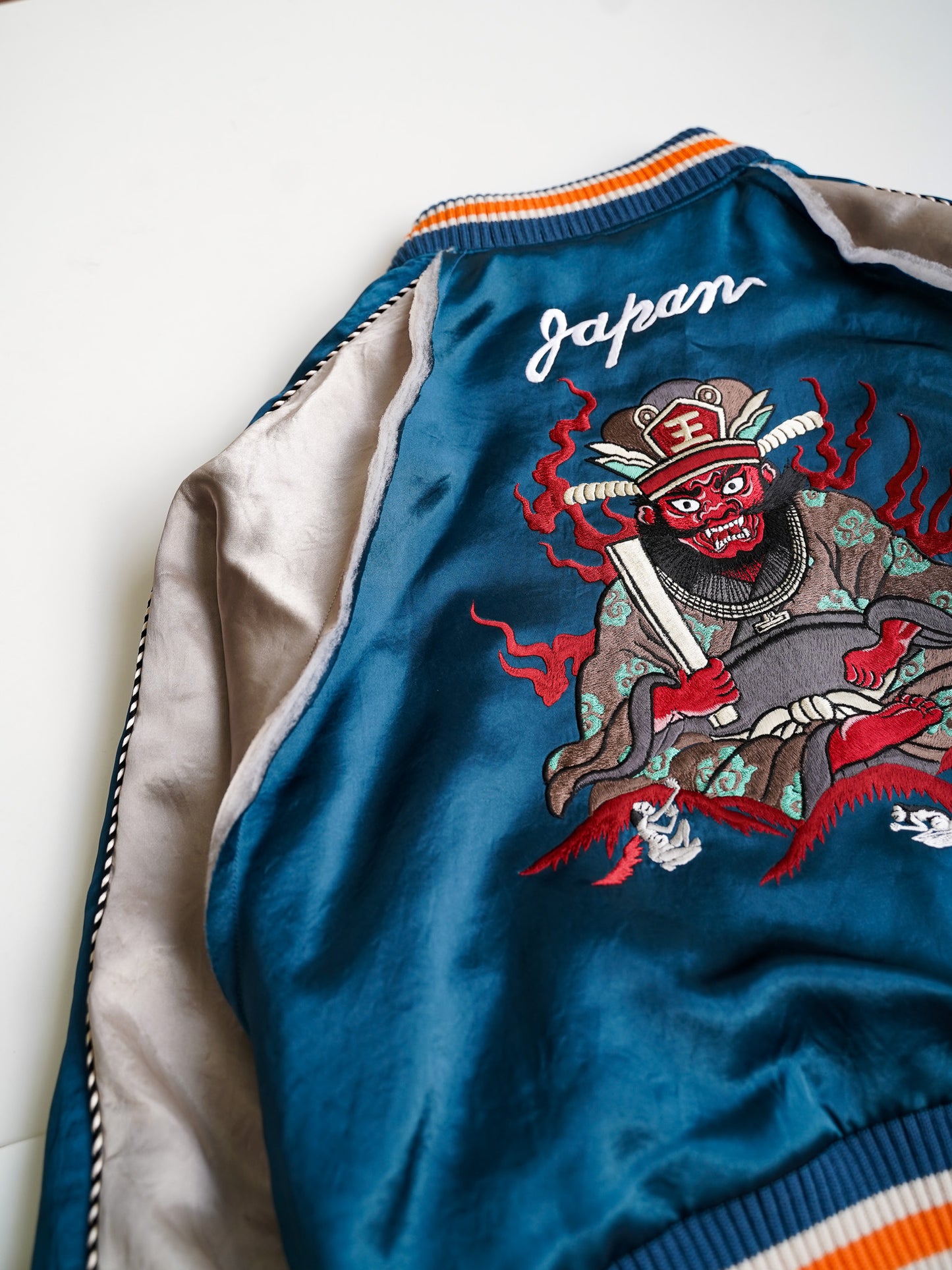 [残り1点] el conductorH CROPPED "YAMA KING" EMBROIDERED SOURVENIR JKT