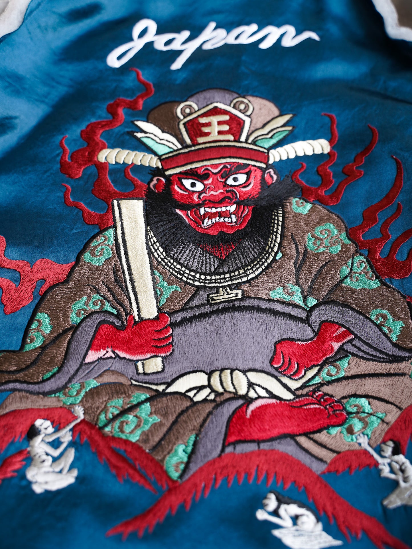 [残り1点] el conductorH CROPPED "YAMA KING" EMBROIDERED SOURVENIR JKT