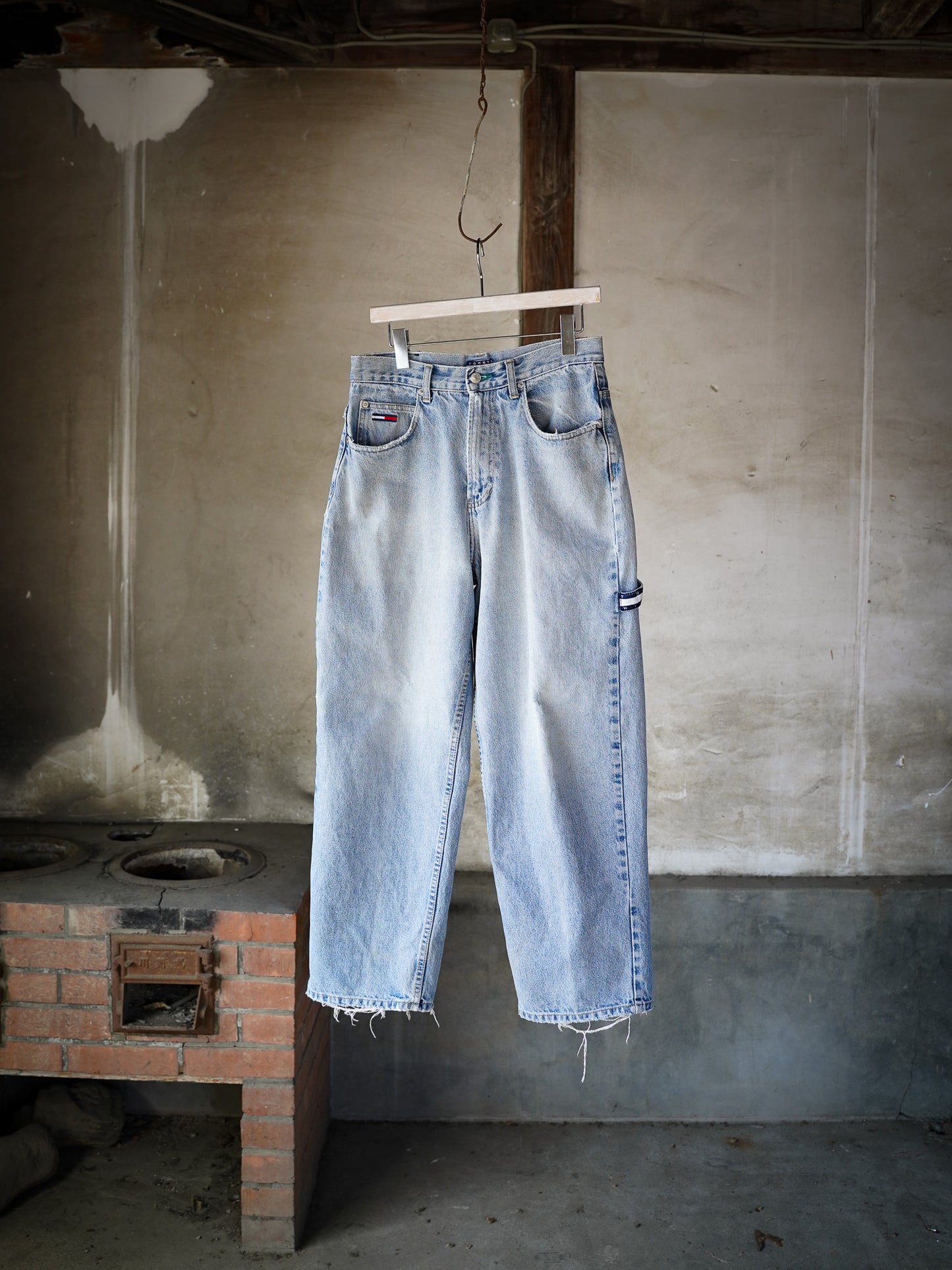 1990s Vintage "TOMMY" Wide Denim Pants