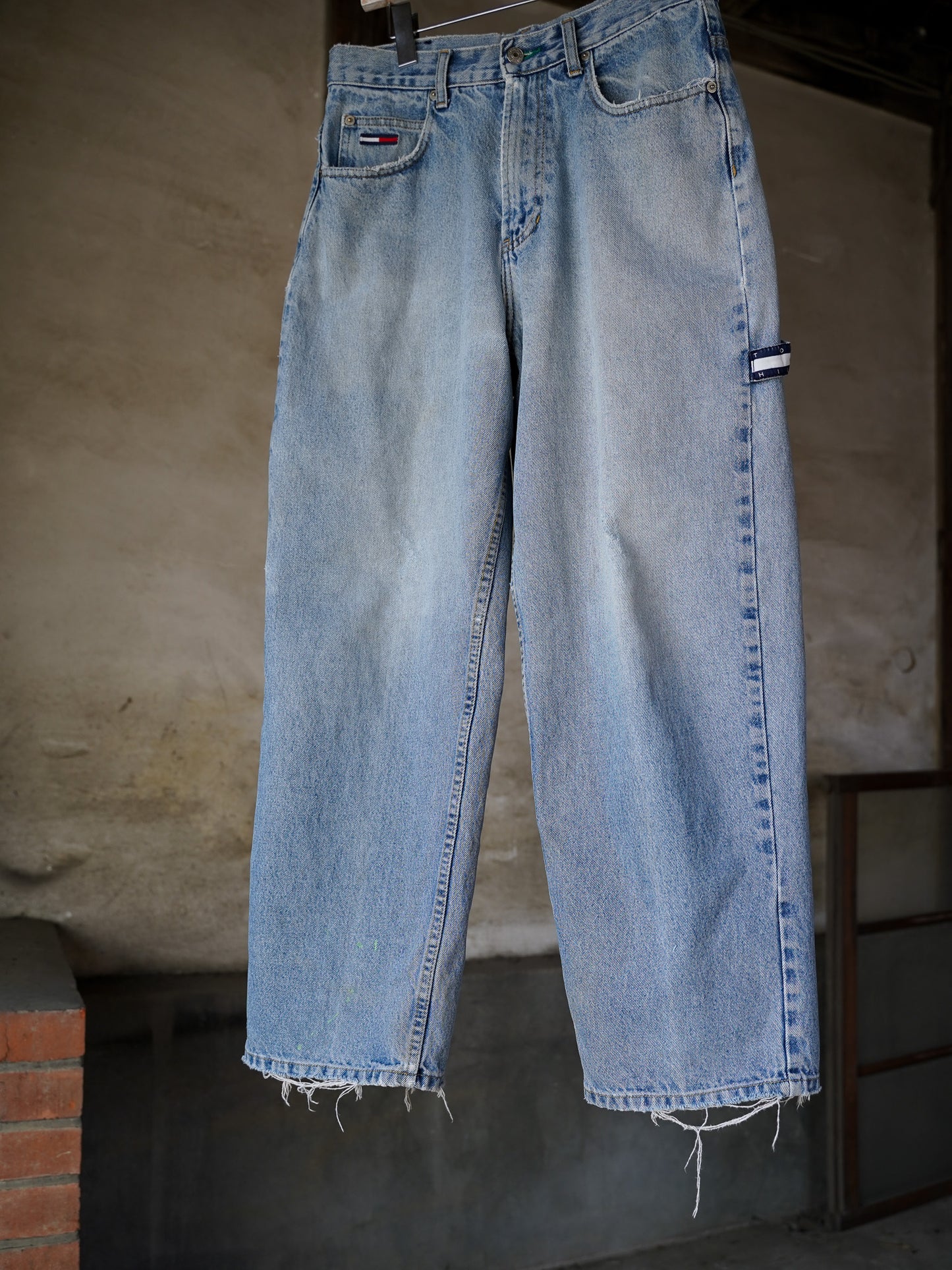 1990s Vintage "TOMMY" Wide Denim Pants