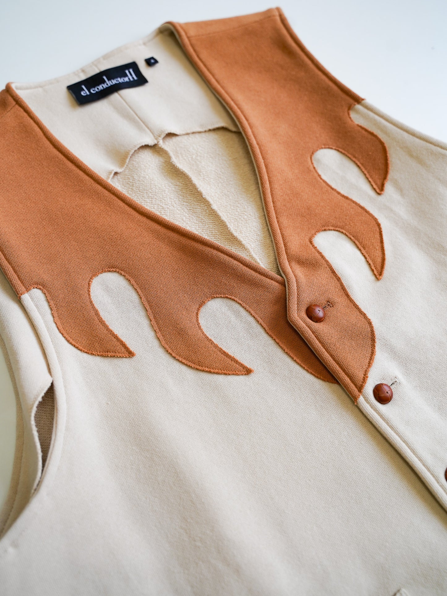 el conductorH COTTON WESTERN SWITCH VEST