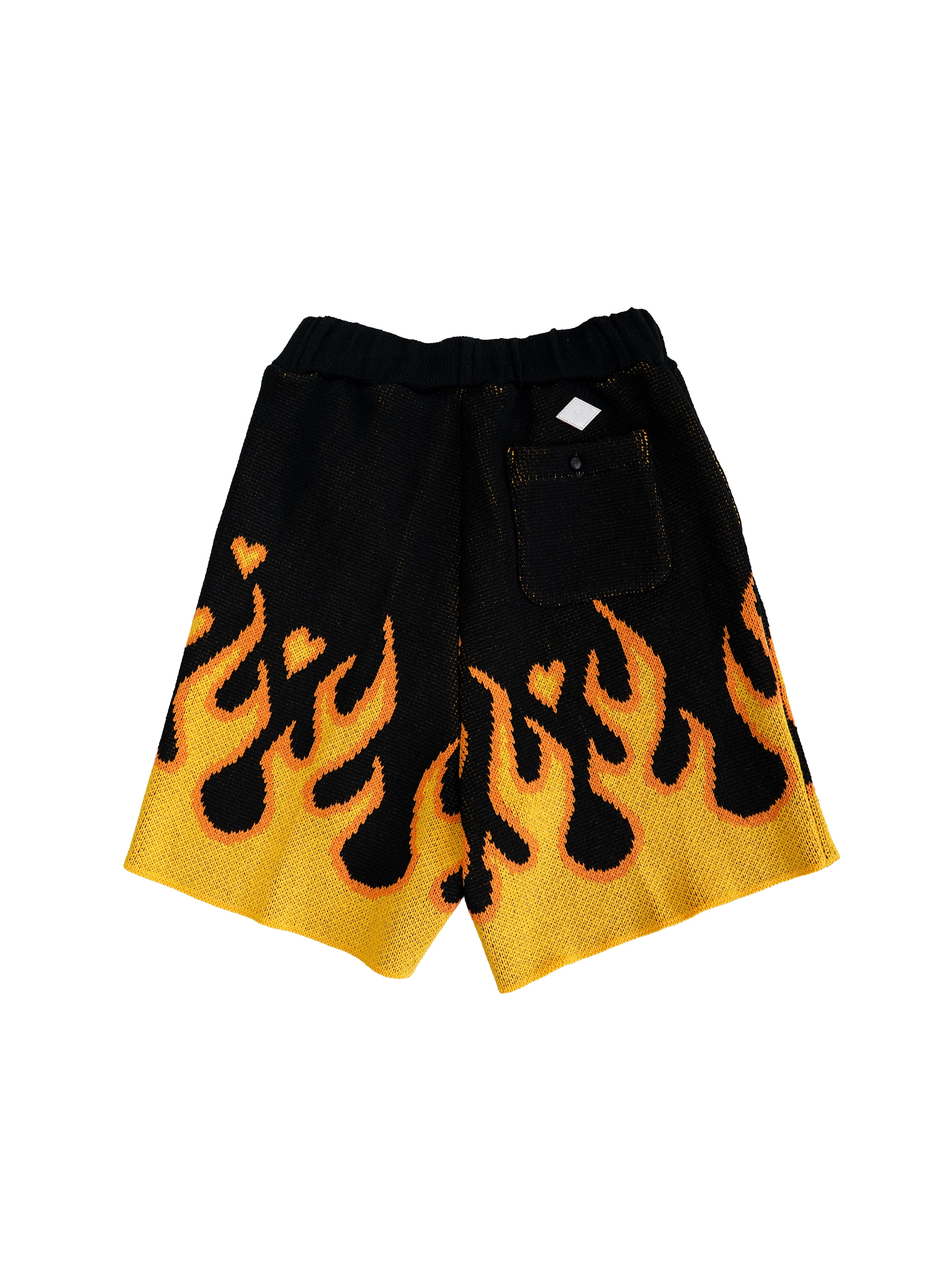 パンツ El Conductorh FLAME PATTERN SHORTS el conductorH COTTON KNIT FLAME PATTERN SHORTS コンダクター 通販