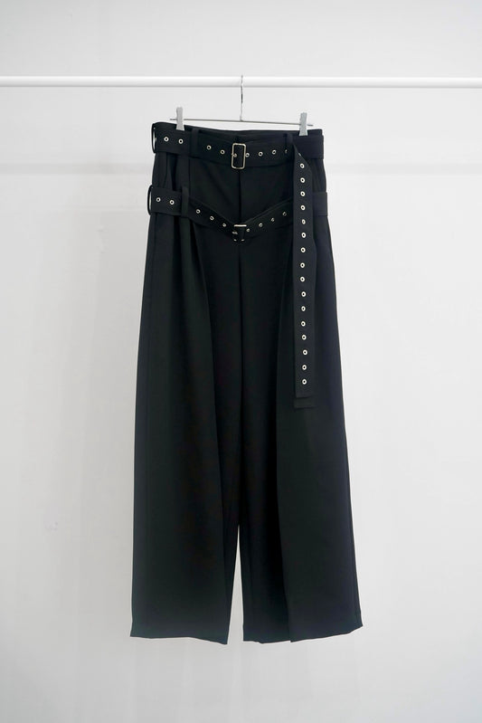 [残り1点] disemBySiiK Belted Wide Trousers