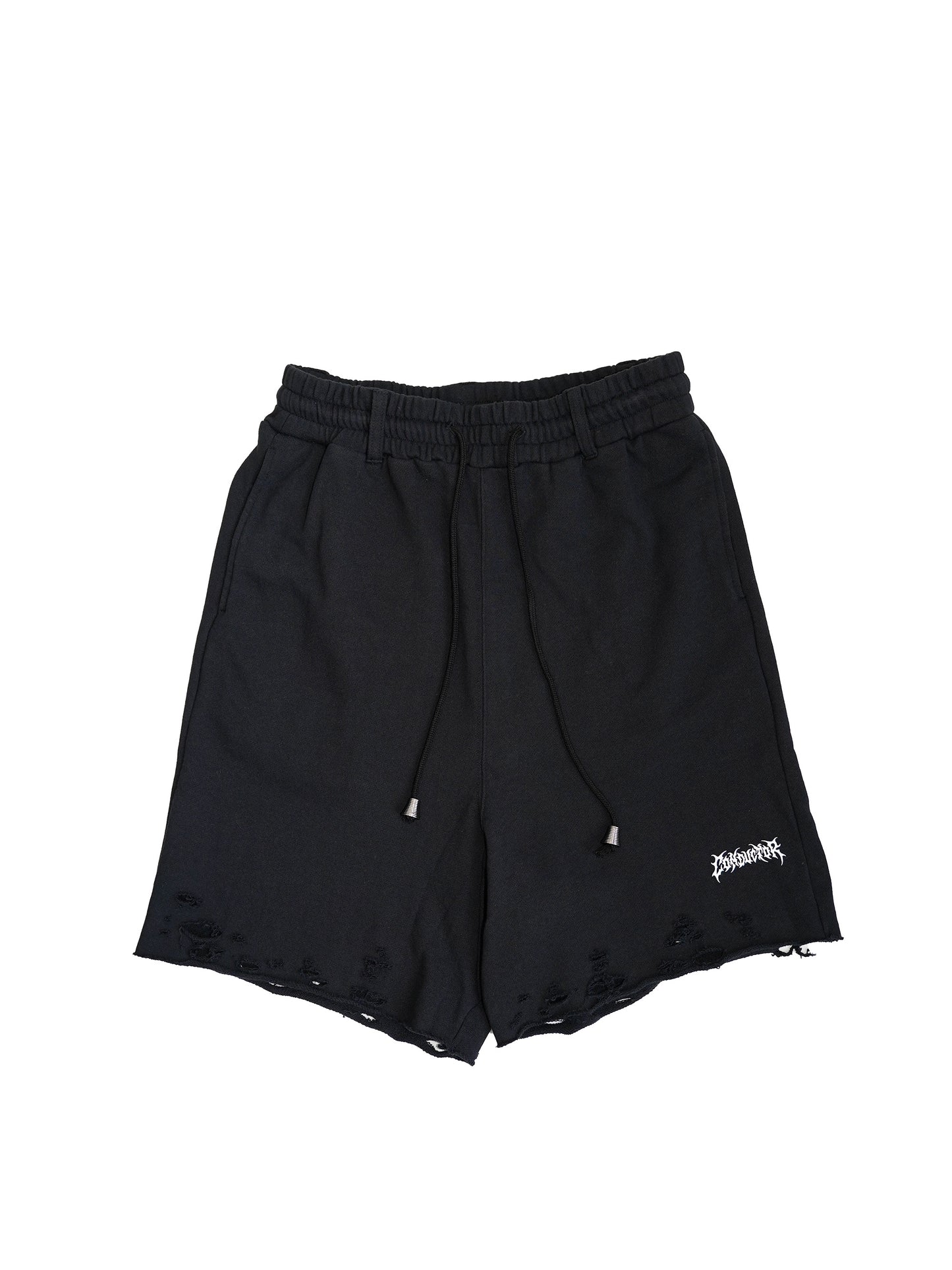 el conductorH COTTON DESTROYED SHORTS