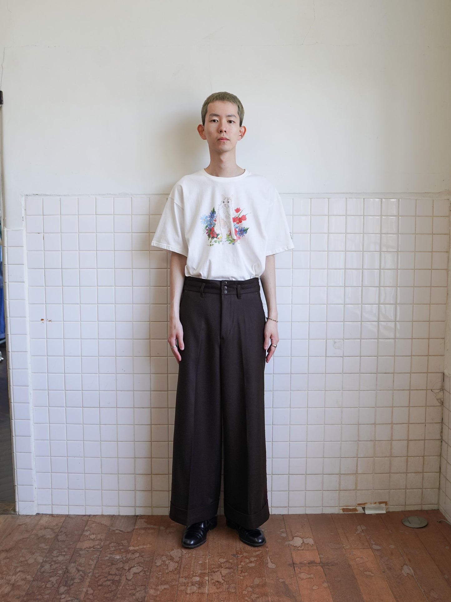 [残り1点]  meagratia Flano cummerbund trousers